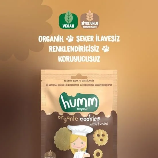Organik Tahinli ve Pekmezli Vegan Kurabiye 55 Gr görsel 2