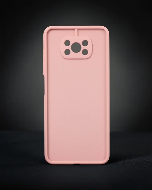 Xiaomi Pocophone X3 Kılıf Montreal Silikon Kapak - Pembe