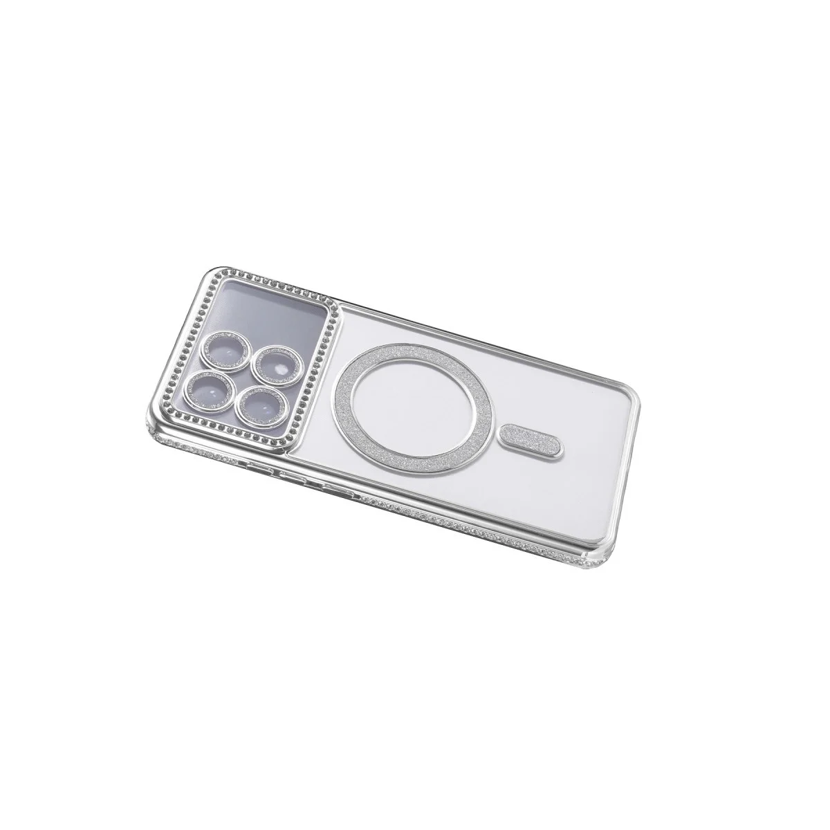 Xiao Poco X6 Pro Joke Simli Magneticsafe Kılıf - Gümüş görsel 4