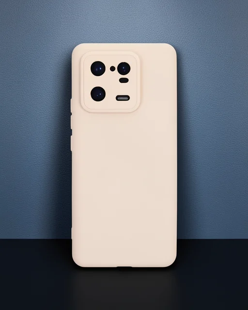 Xiaomi Mi 13 Pro Kılıf Nano İçi Kadife Silikon - Pudra