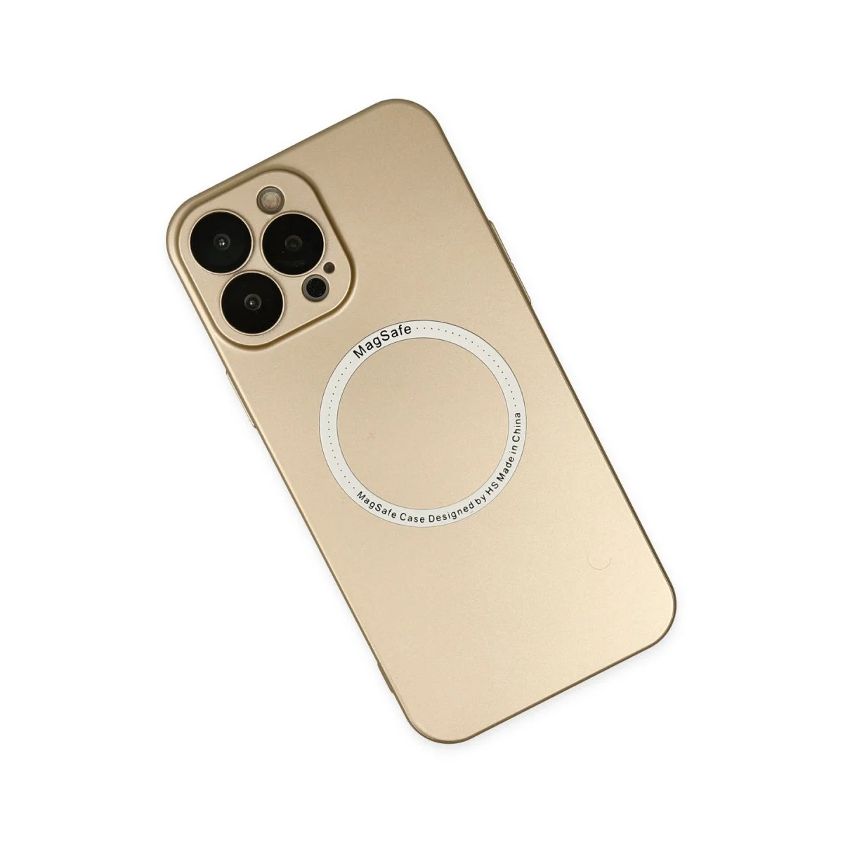 Apple İphone 14 Pro Max Kılıf Jack Magneticsafe Lens Silikon - Gold görsel 3