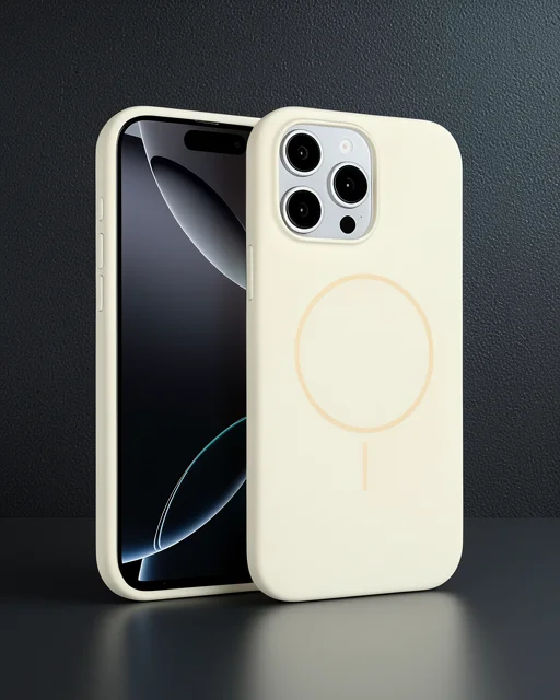 Joko Apple İphone 15 Pro Max Kılıf Jully Magsafe Kapak - Bej