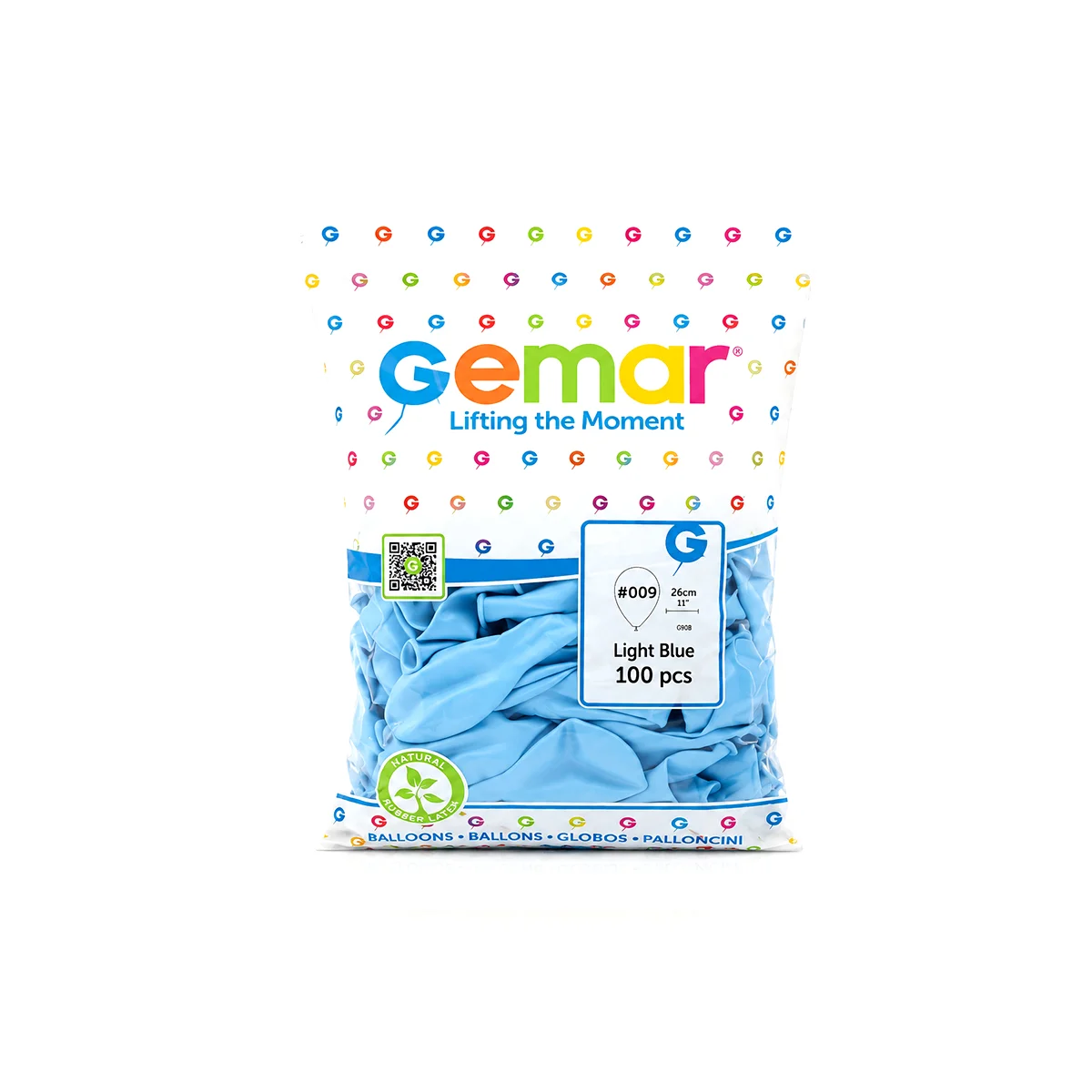 Açık Mavi 10 İnç (26 cm) Latex Balon 100'lü görsel 2