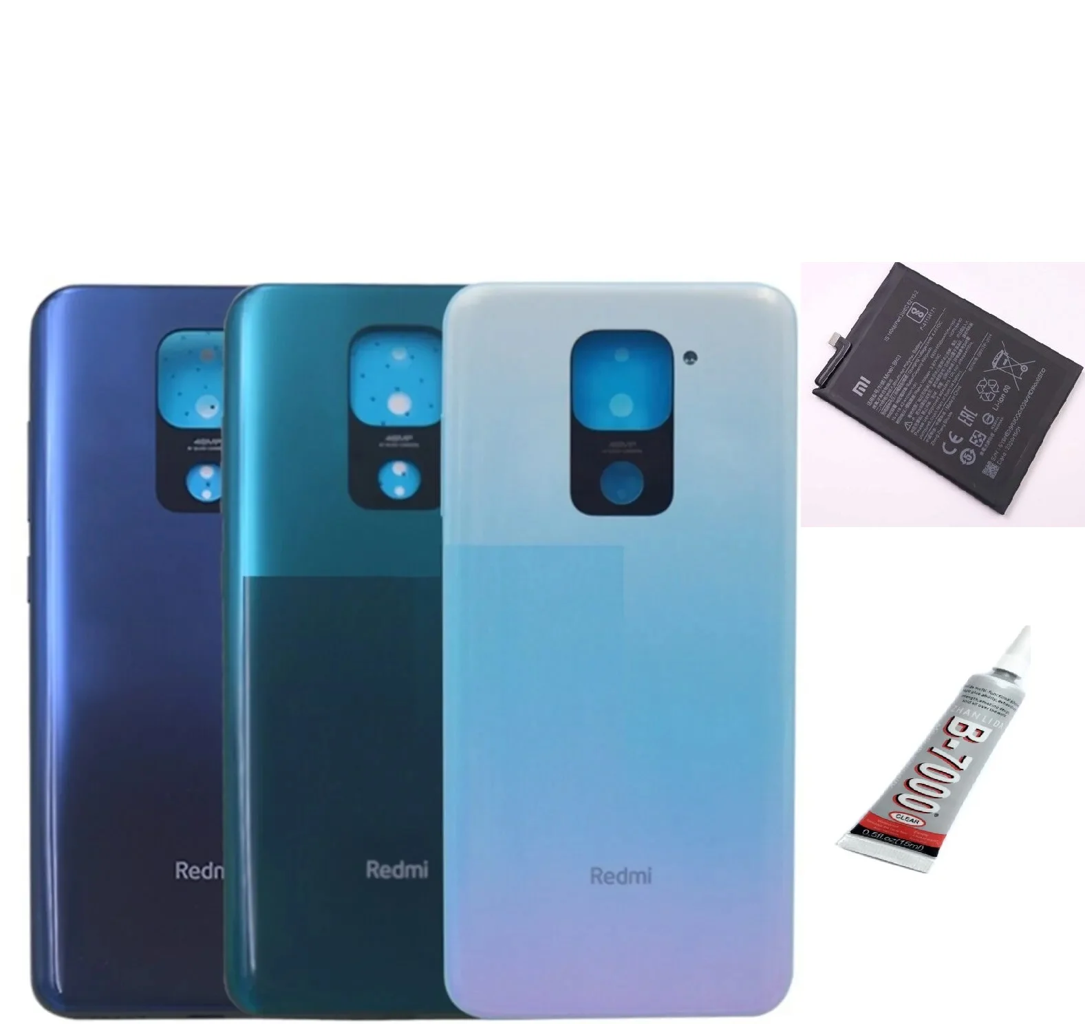 Redmi Note 9 Arka Batarya Kapağı,batarya Ve B7000 görsel 2