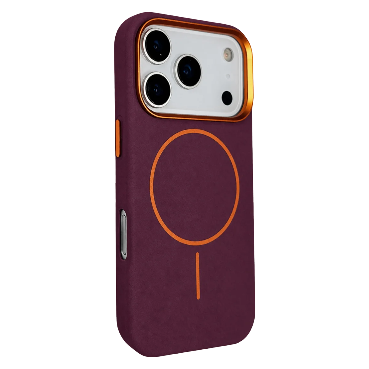 Joko Apple iPhone 18 Pro Luno Deri Magsafe Kapak - Bordo