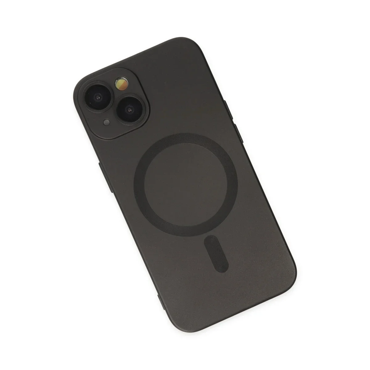 Apple iPhone 14 Plus Kılıf Moshi Lens Magneticsafe Silikon - Siyah görsel 3