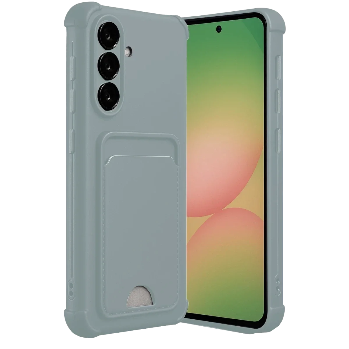 Samsung Galaxy A36 Kılıf Kelvin Kartvizitli Silikon - Açık Yeşil görsel 3