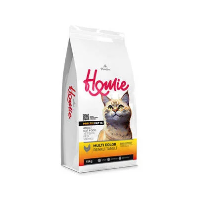 Multi Color Renkli Taneli Tavuklu Yetişkin Kedi Maması 15 Kg