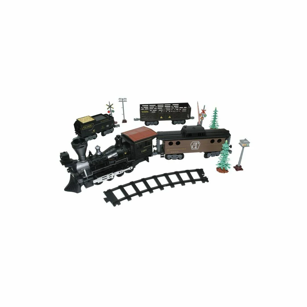 FF-1613A Işıklı Ve Sesli Classic Buharlı Tren görsel 3
