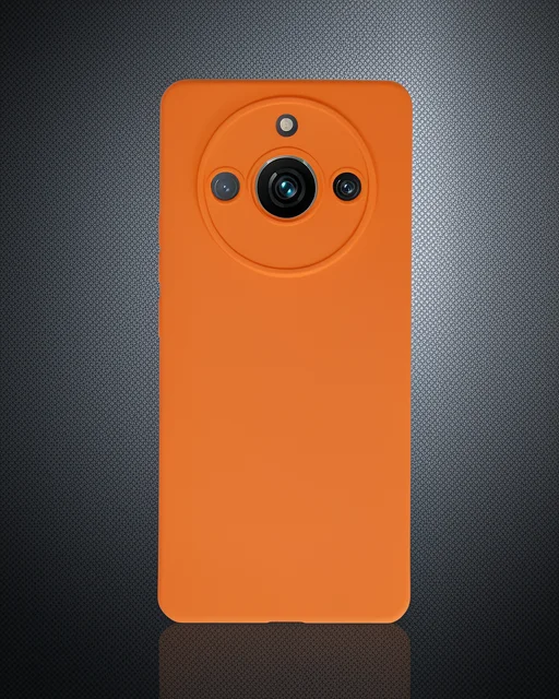 Realme 11 Pro Kılıf Nano İçi Kadife Silikon - Turuncu