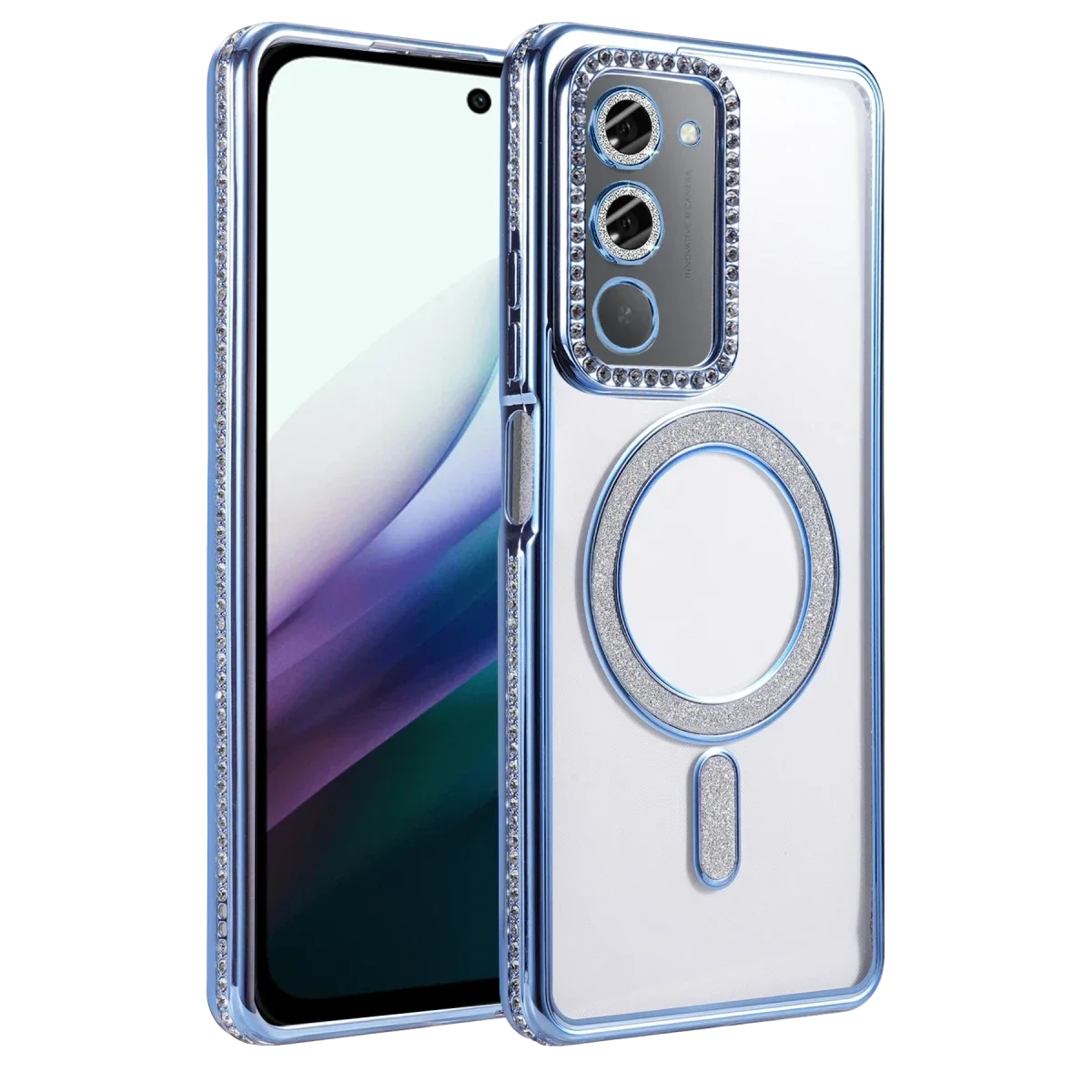 Xiaomi Redmi 15 4G Joke Simli Magneticsafe Kılıf - Mavi