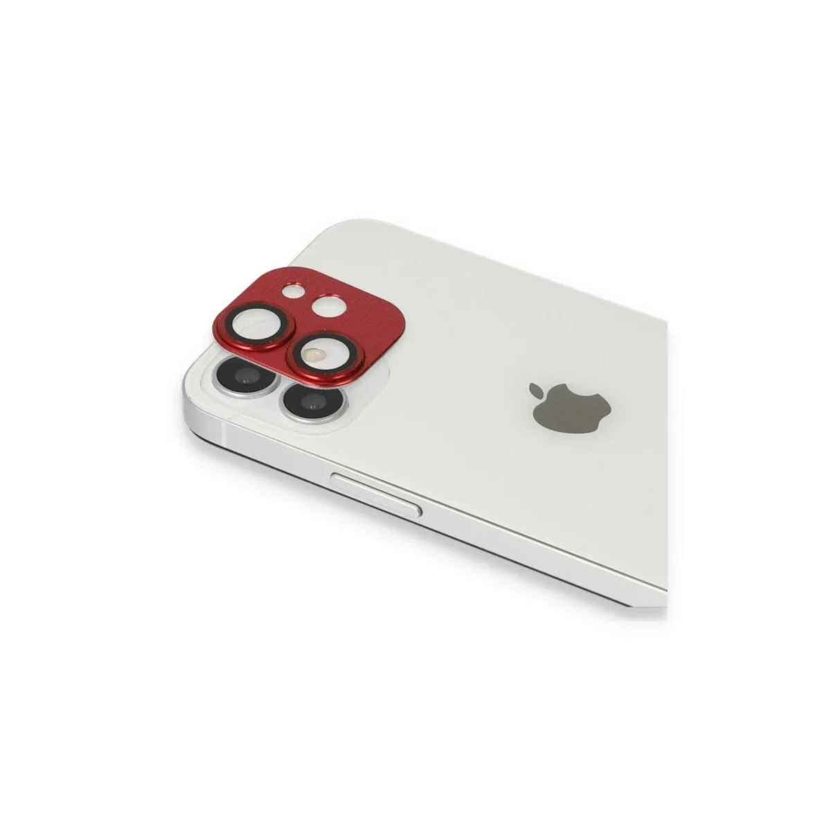Apple iPhone 11 Pers Alüminyum Kamera Lens - Kırmızı görsel 2