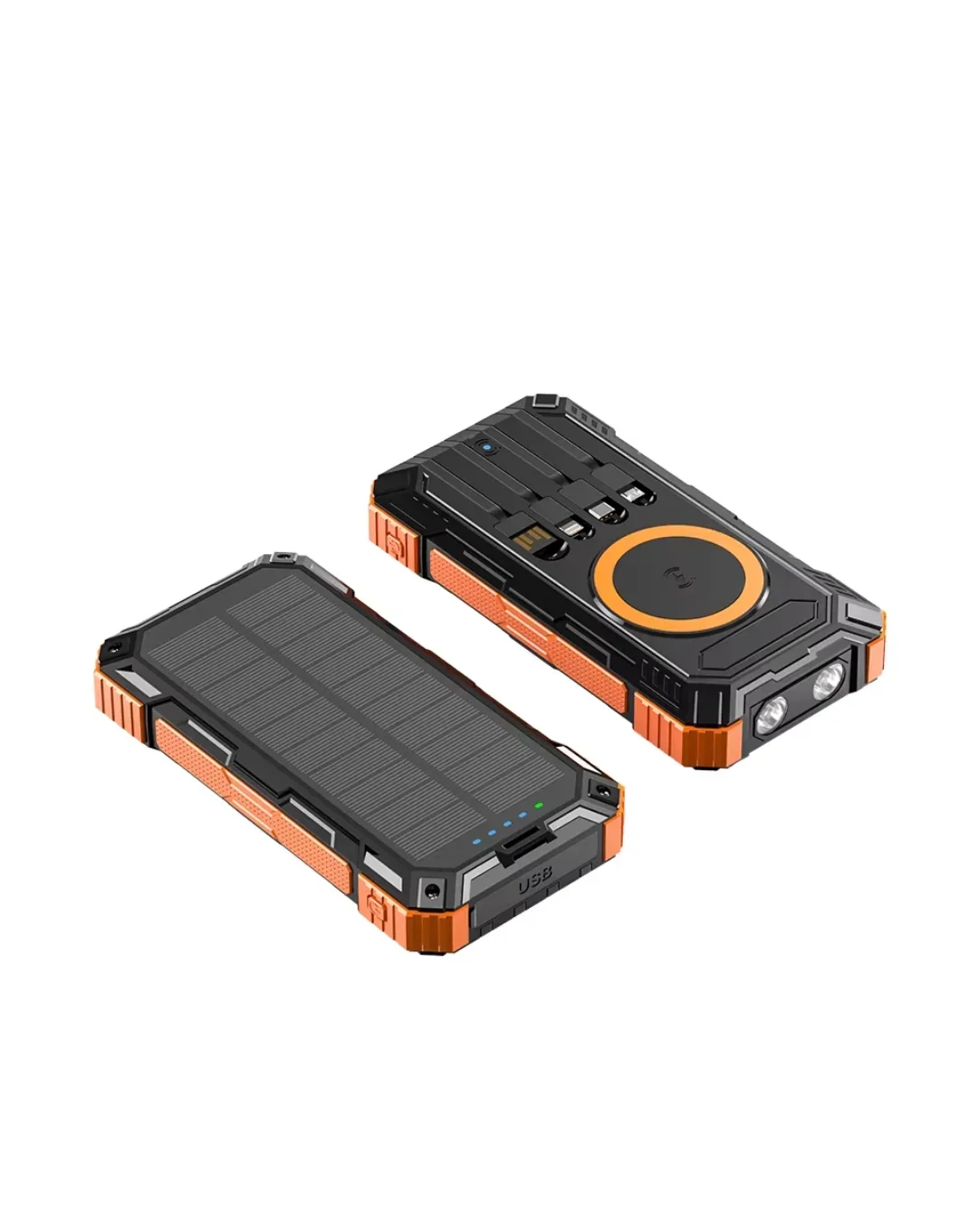20000 mAh Solar Powerbank Kablosuz Şarj Özellikli Kamp ve Seyahat İçin Taşınabilir Güç Kaynağı görsel 5