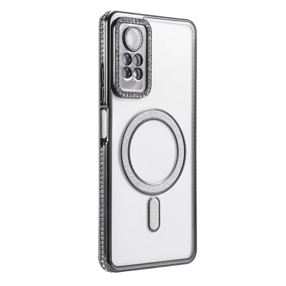 Xiaomi Redmi Note 12 Pro 4G Joke Simli Magneticsafe Kılıf - Siyah görsel 3