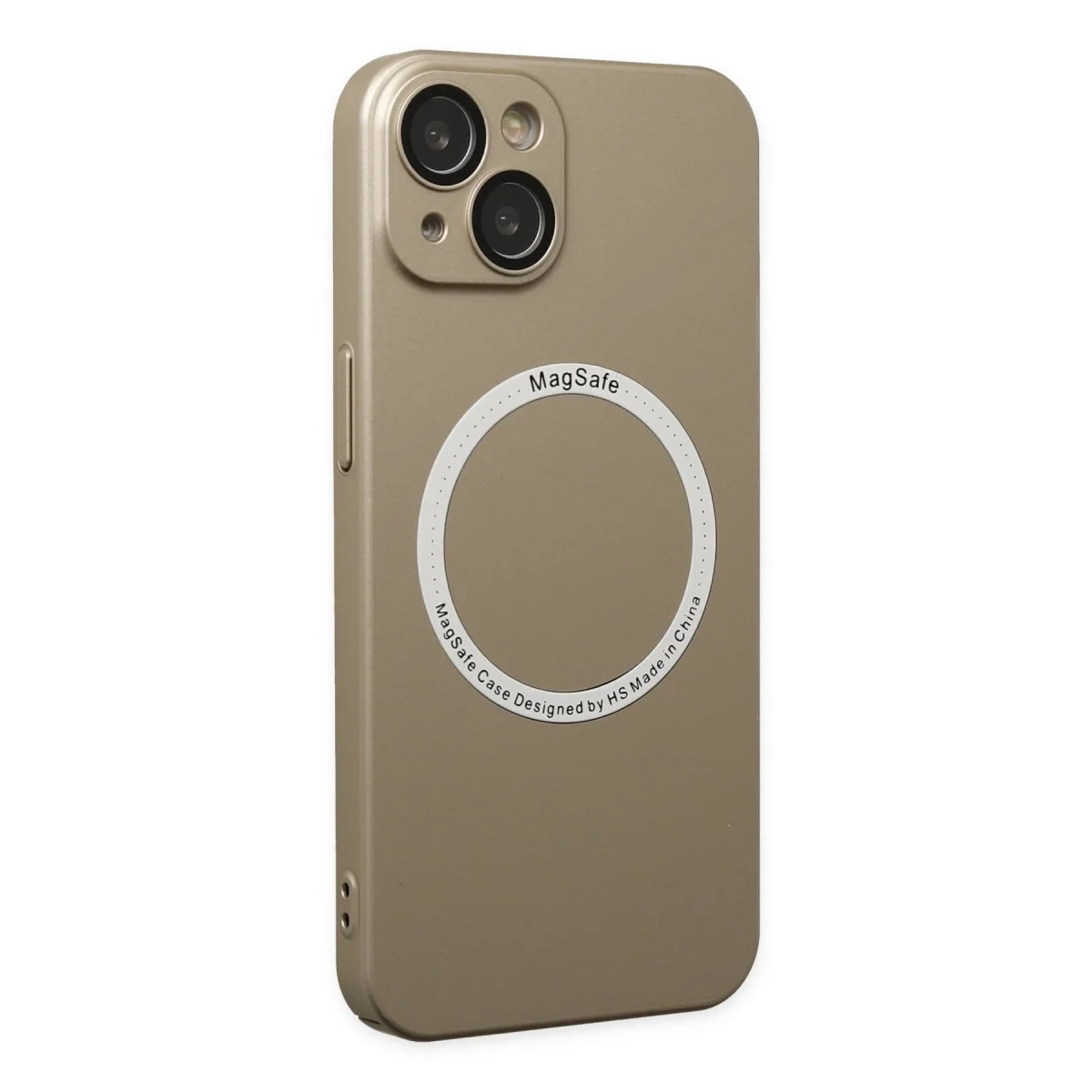 Apple İphone 14 Plus Kılıf Jack Magneticsafe Lens Silikon - Gold görsel 3