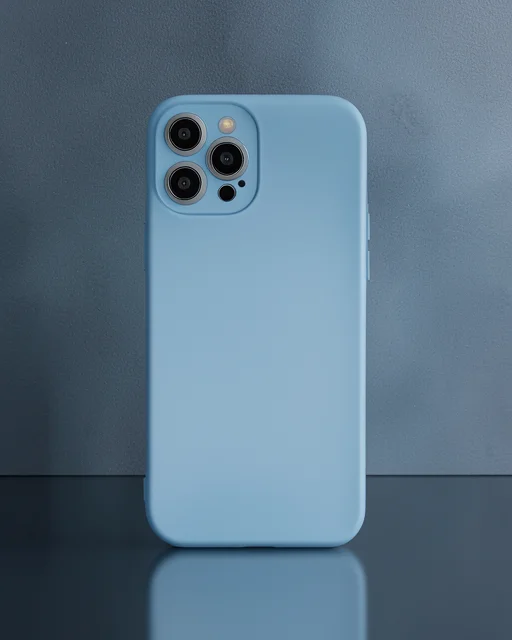 Apple İphone 12 Pro Max Kılıf Nano İçi Kadife Silikon - Sky Blue