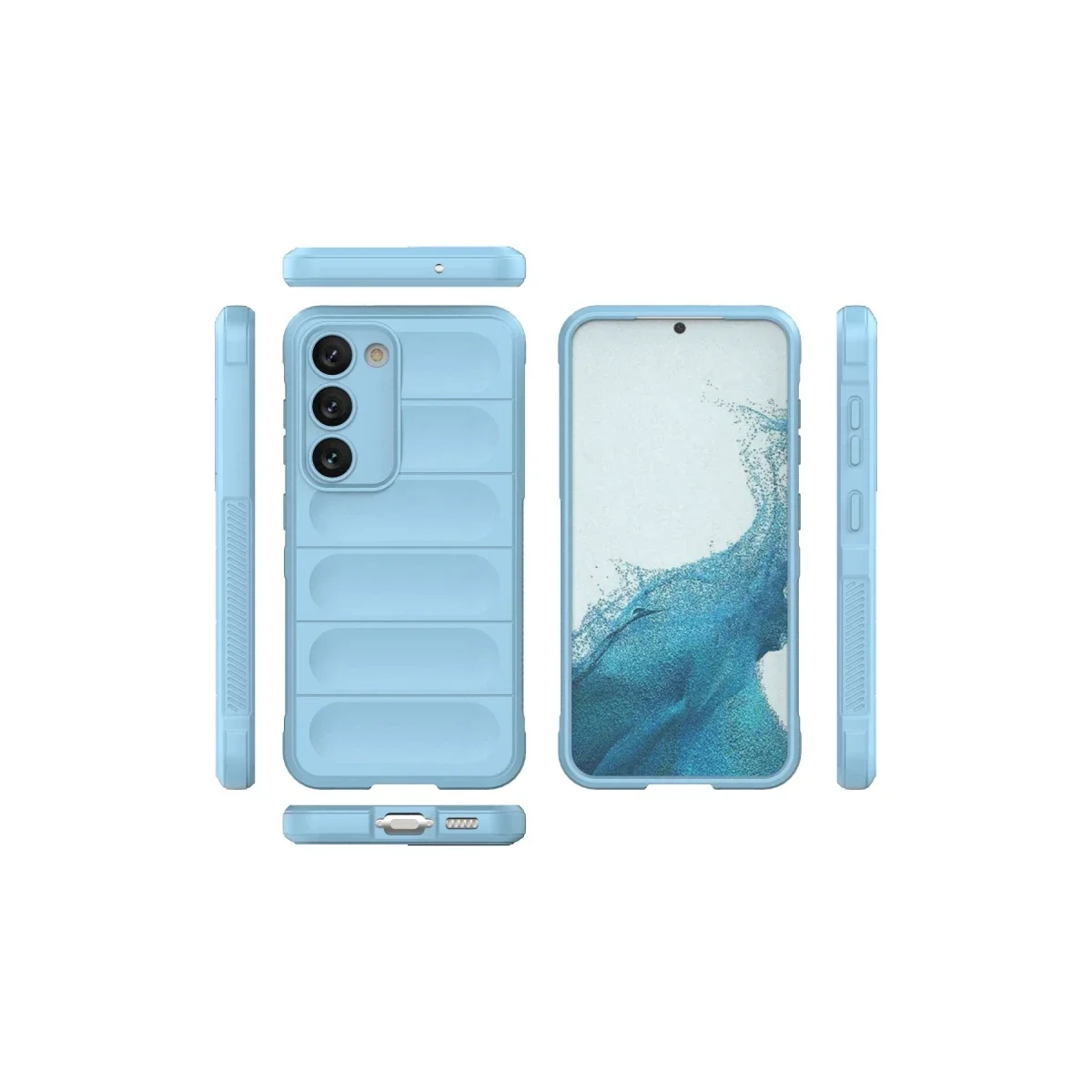 Samsung Galaxy S23 Plus Kılıf Optimum Silikon - Sky Blue görsel 3