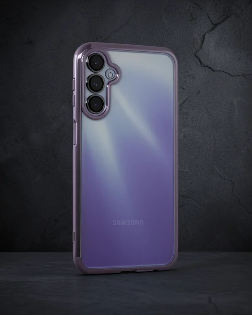 Samsung Galaxy A15 4g Kılıf Razer Lensli Silikon - Mor