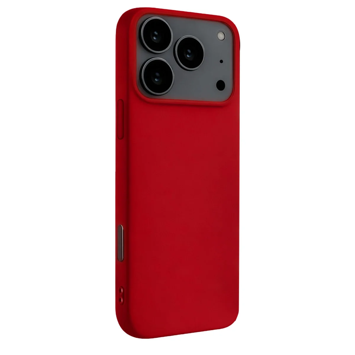 Apple İphone 17 Pro Max Nano İçi Kadife Silikon - Kırmızı görsel 3
