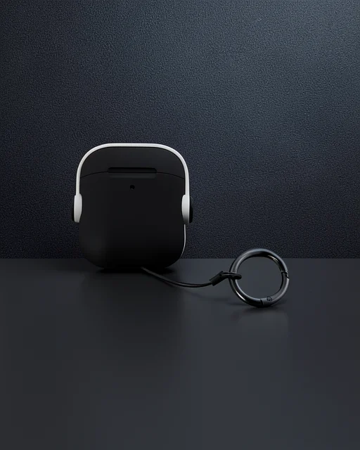 Apple Airpods 2 (2.nesil) Cool Kılıf - Siyah-beyaz