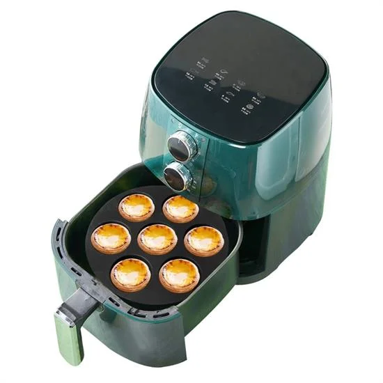 7 Gözlü Silikon Çok Amaçlı Airfryer Muffin Cupcake Kek ve Çörek Pişirme Kalıbı görsel 3