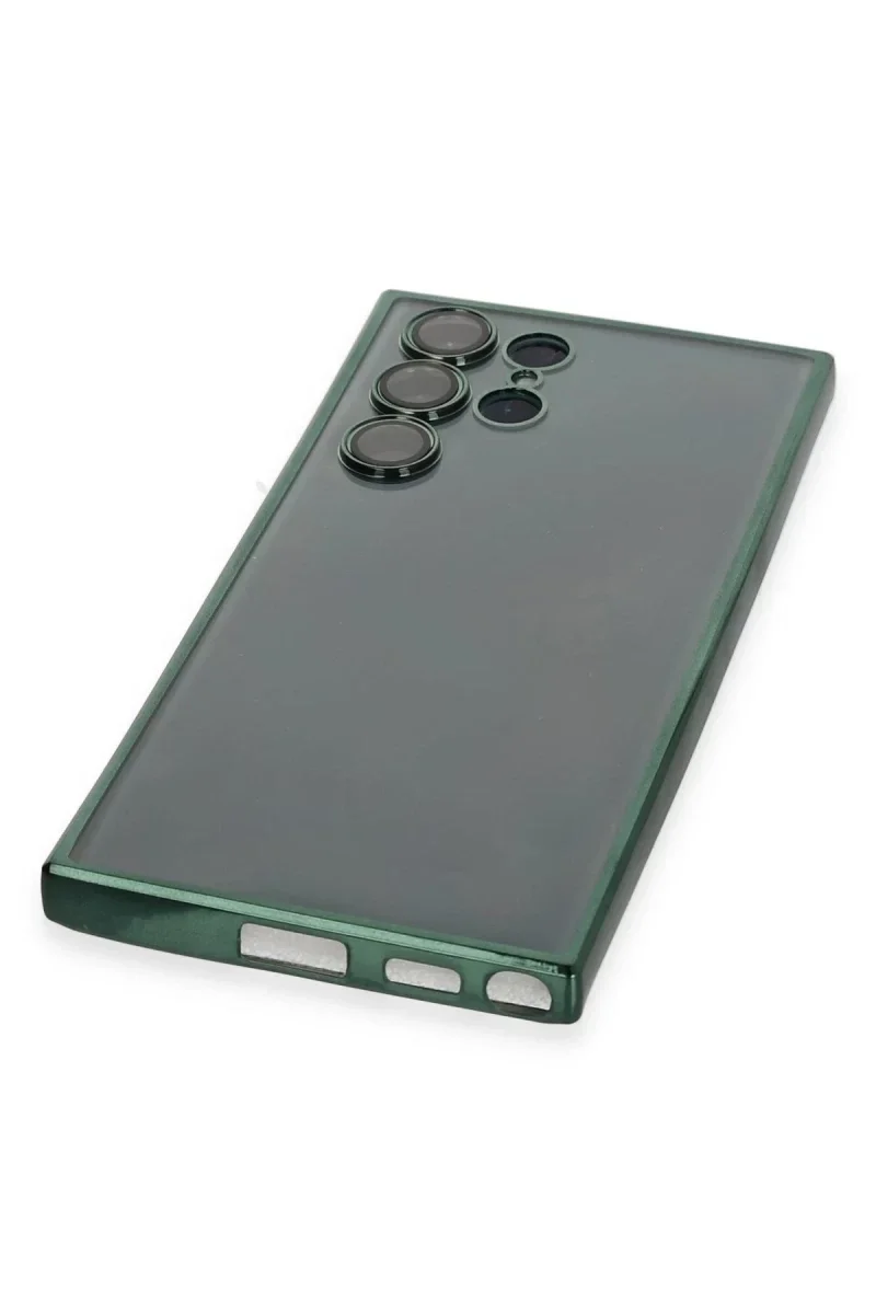 Samsung Galaxy S22 Ultra Kılıf Razer Lensli Silikon - Yeşil görsel 3