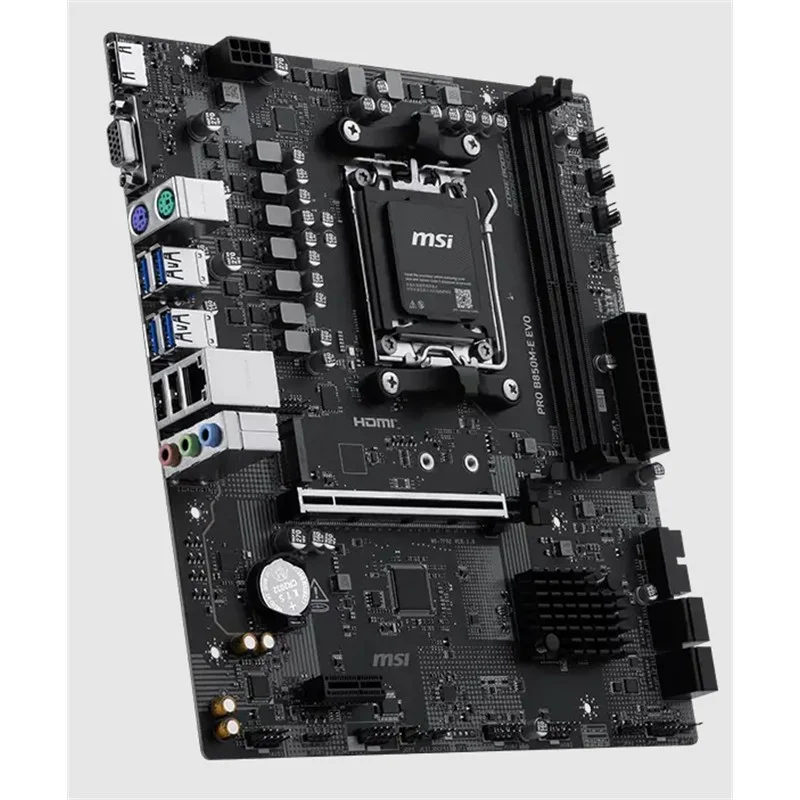 Pro B850M-E Evo DDR5 8200MHZ 1XVGA 1XHDMI 1XM.2 Usb Matx AM5 ( AM5 9000/8000/7000 Serileri İle Uyumlu) görsel 3