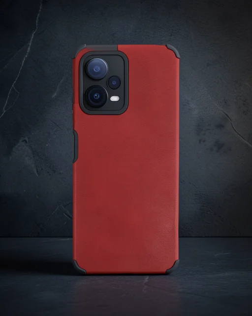 Xiaomi Redmi Note 12 5g Kılıf Loop Deri Silikon - Kırmızı