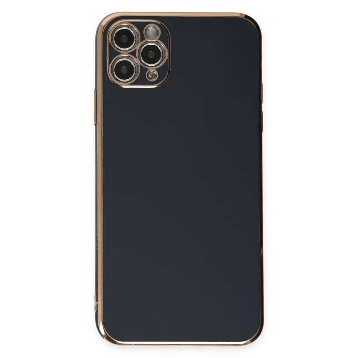 Apple İphone 11 Pro Max Kılıf Volet Silikon - Siyah görsel 3