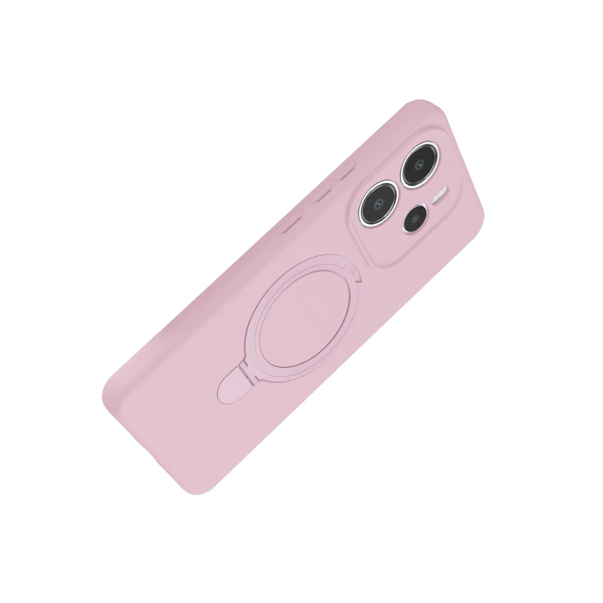 Xiao Red Note 14 4g Regal Magsafe Standlı Kapak - Açık Pembe görsel 3