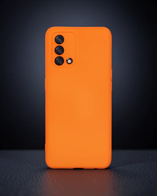 Oppo A74 4g Kılıf Nano İçi Kadife Silikon - Turuncu