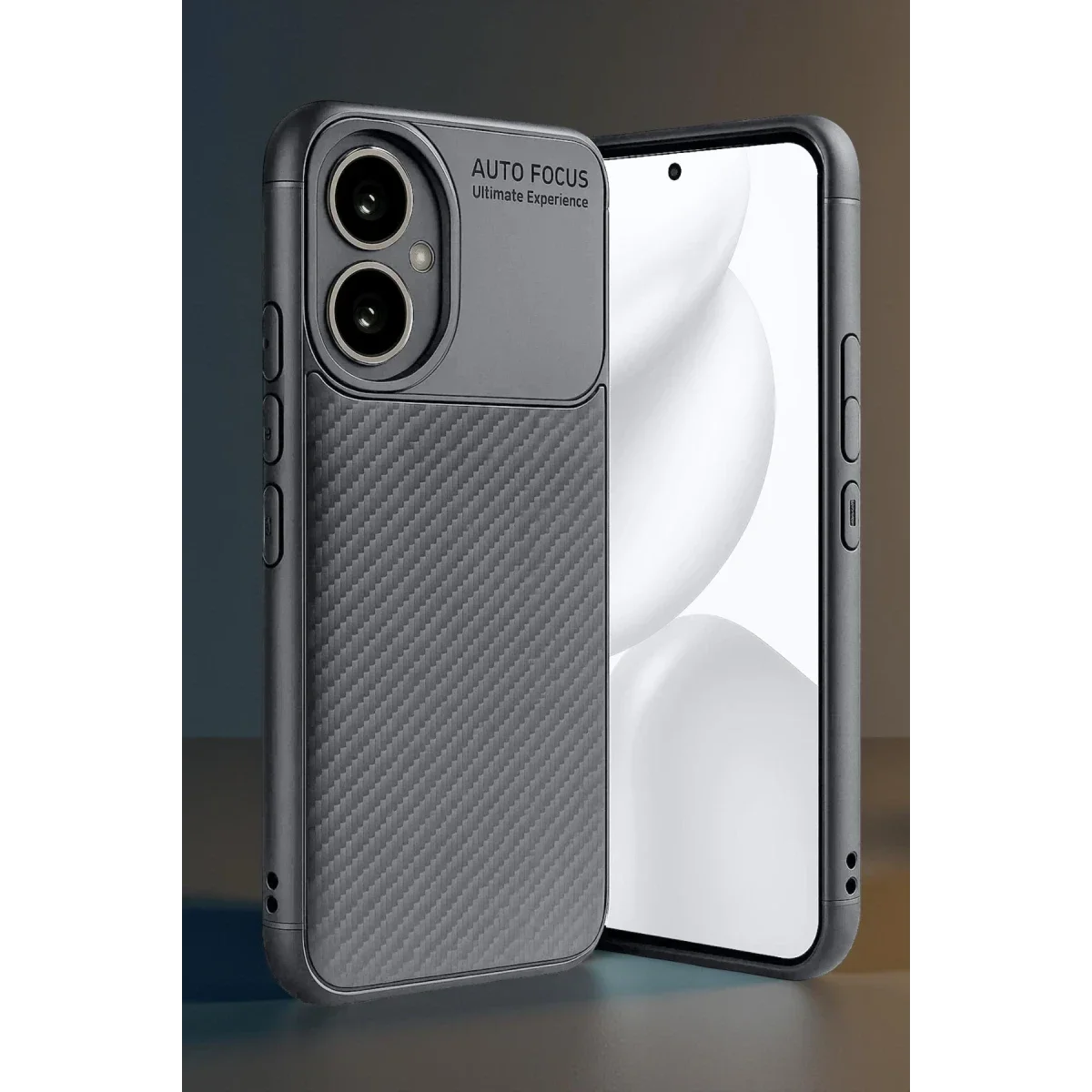 Honor 400 Kılıf Auto Focus Karbon Kapak - Gri görsel 5