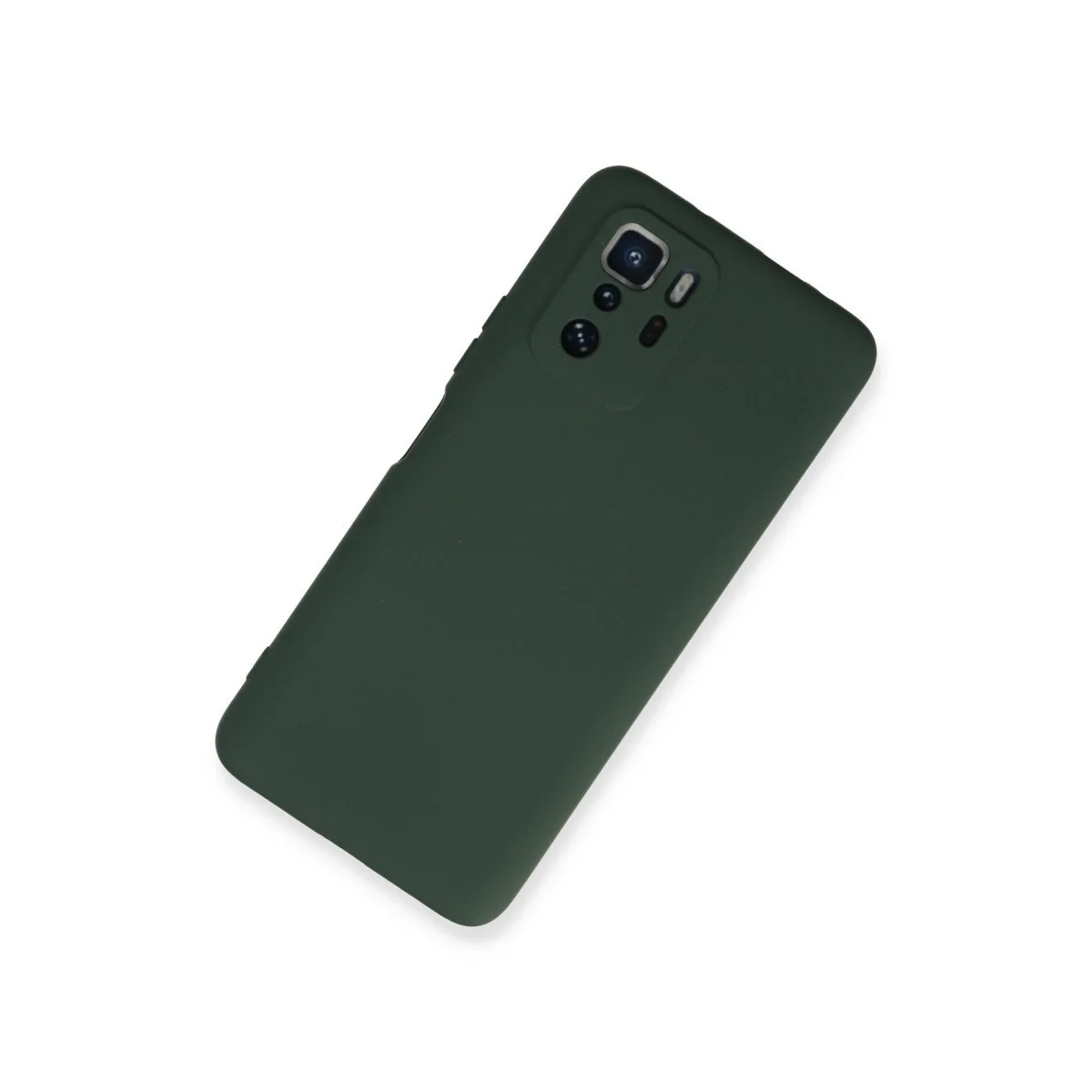 Xiaomi Poco X3 Gt Kılıf Nano İçi Kadife Silikon - Koyu Yeşil görsel 2