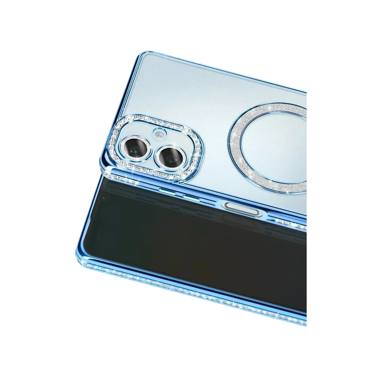 Samsung Galaxy A07 4G Joke Simli Magneticsafe Kılıf - Mavi görsel 2