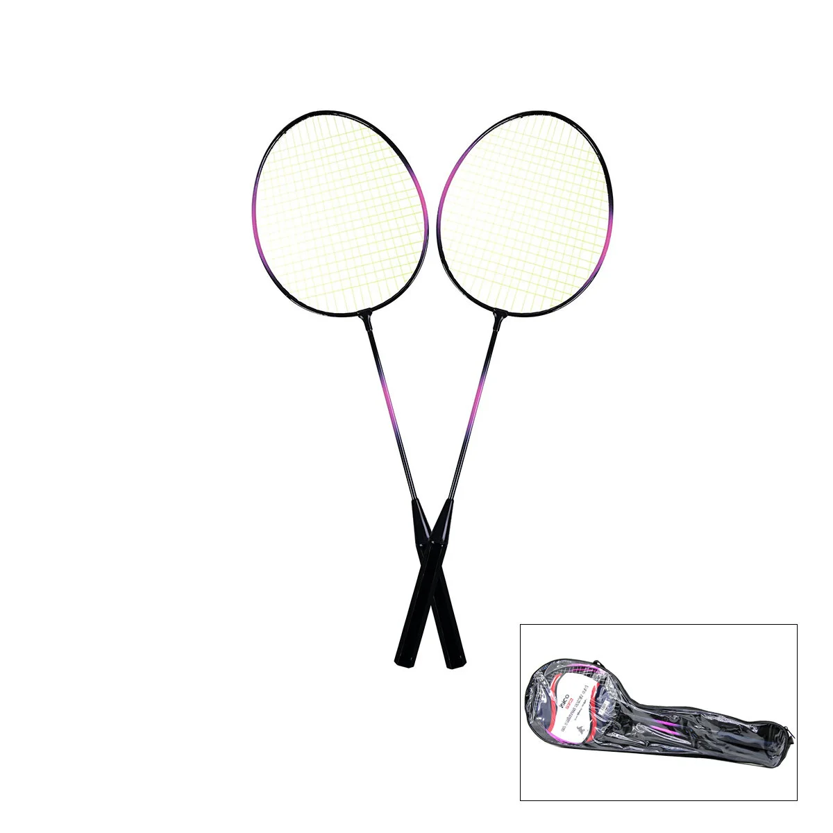 2PCS Badminton Raket Seti Çantalı görsel 2