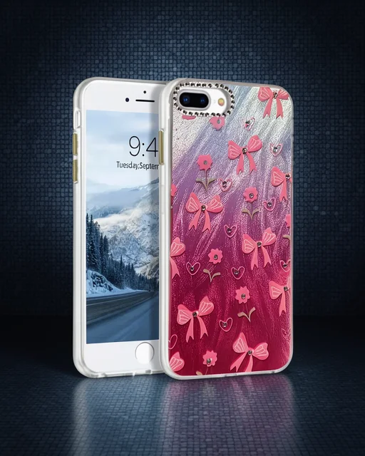 Apple İphone 7 Plus Kılıf Blade Aynalı Desenli Kapak - Desen 3