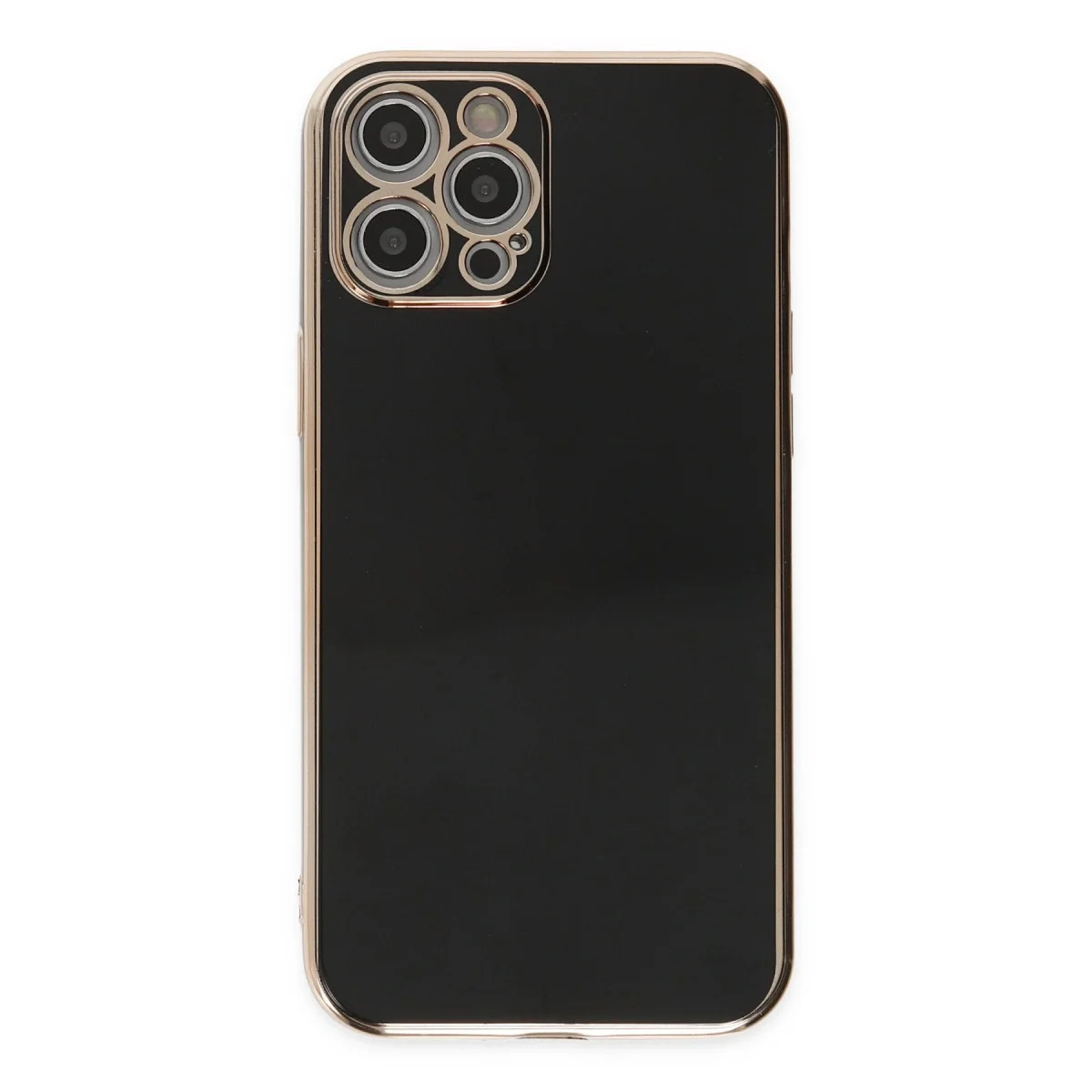 Apple İphone 12 Pro Kılıf Volet Silikon - Siyah görsel 2