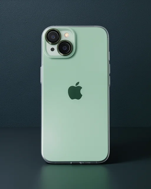 Apple İphone 14 Kılıf Luko Lens Silikon - Yeşil