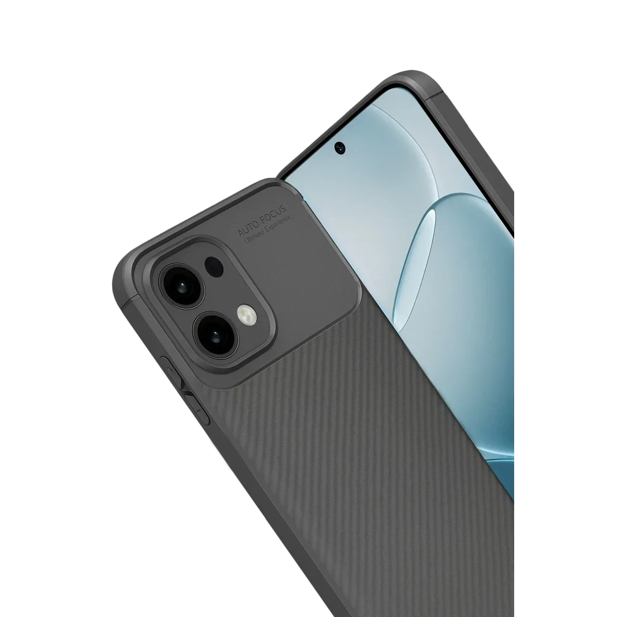 Oppo A6 Pro 4G Auto Focus Karbon Kapak - Gri görsel 2