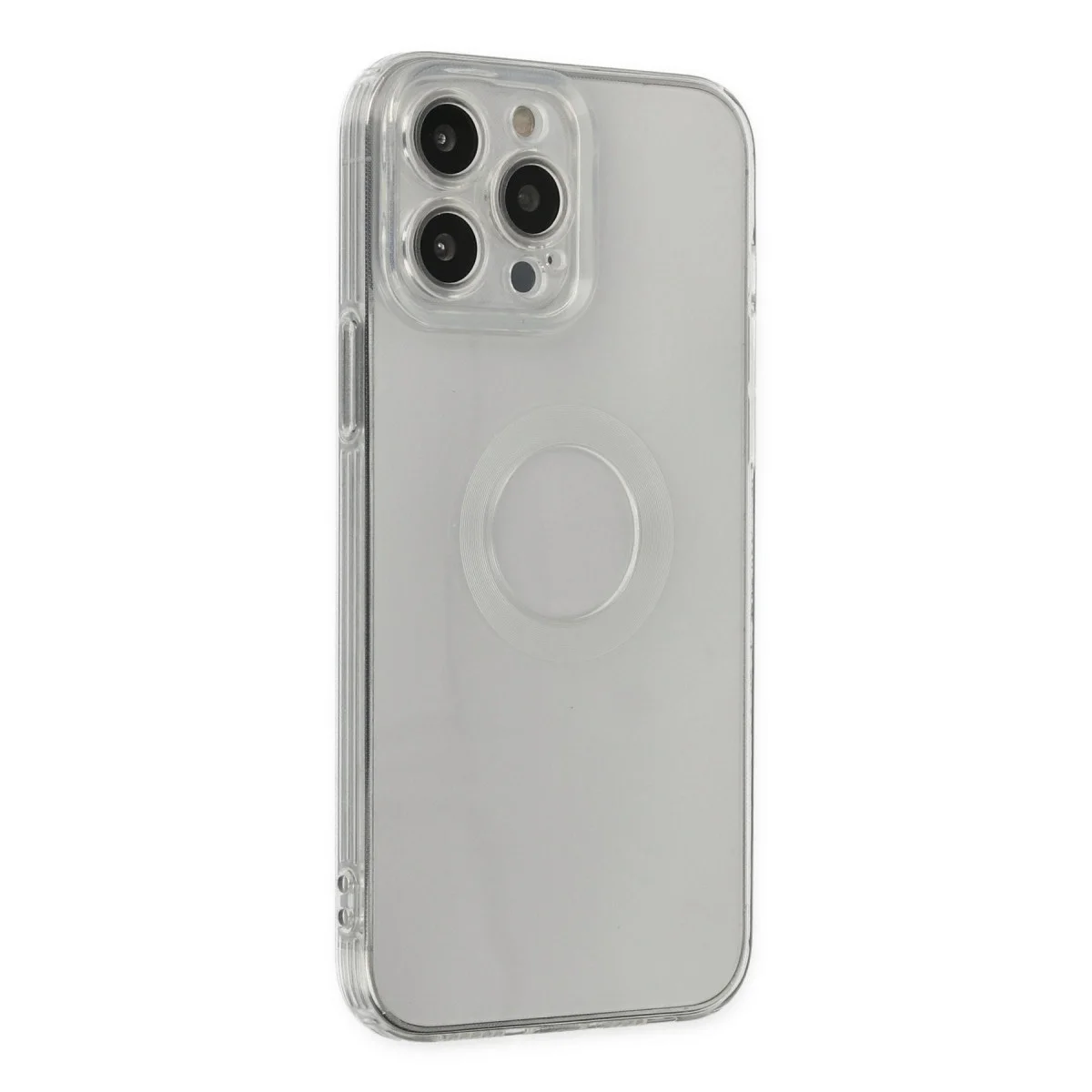 Apple İphone 13 Pro Max Kılıf Santa Lens Silikon - Şeffaf görsel 2