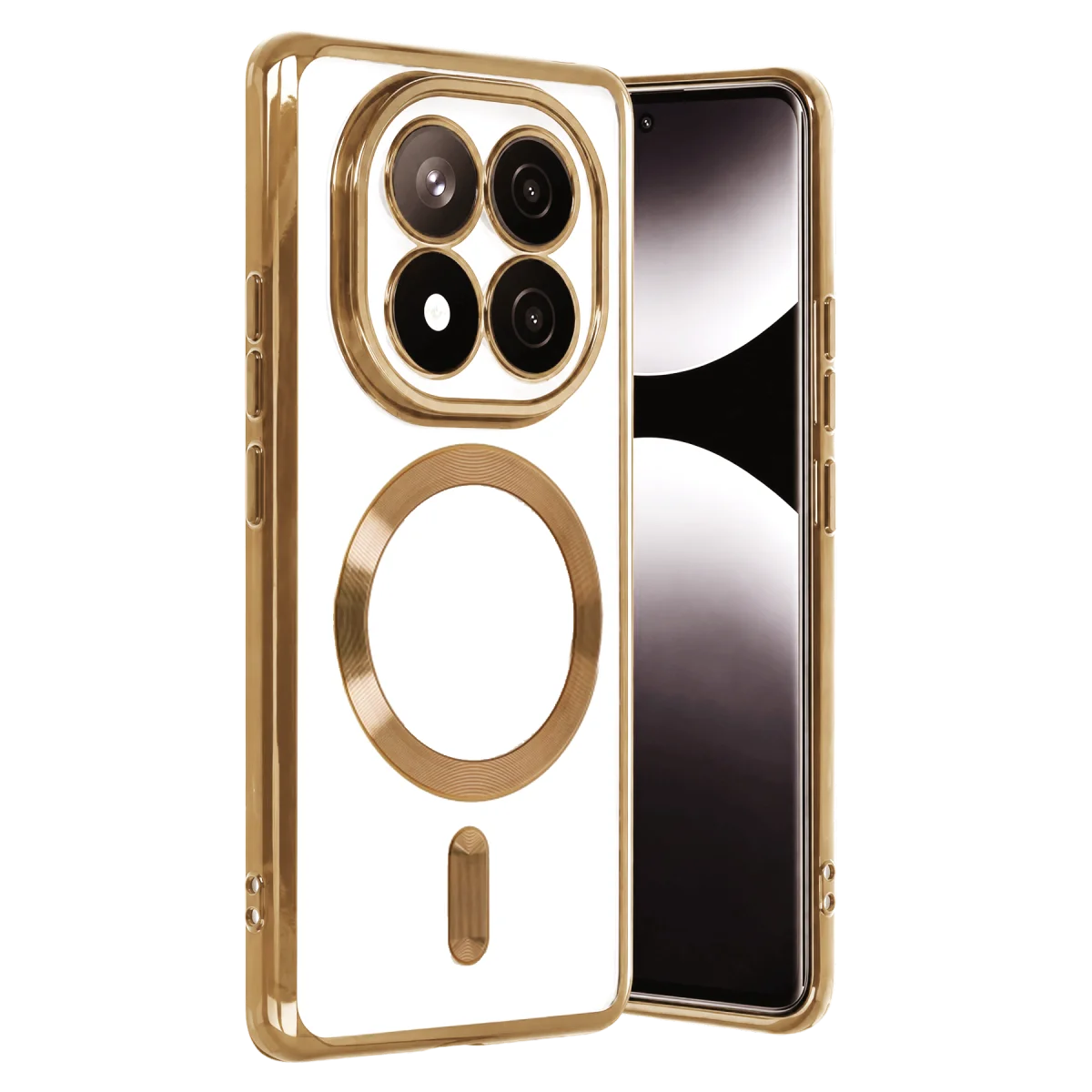 Xiaomi Redmi Note 15 Pro 5G Kross Magneticsafe Kapak - Gold