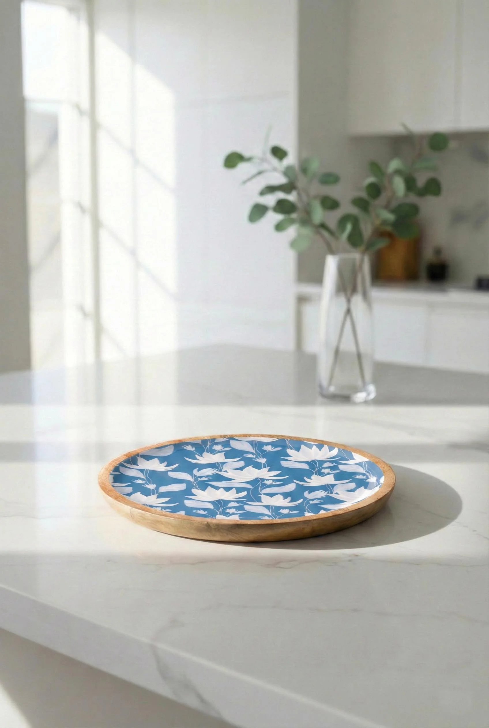 Mango Agacı Pasta Tabağı & Sunum Tabağı 20 Cm Desenli görsel 2