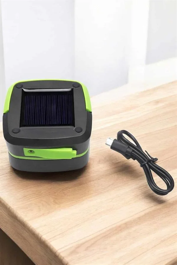 Güneş Enerjili Led Lamba Kamp Lambası Katlanabilir Lamba USB Şarjlı görsel 4