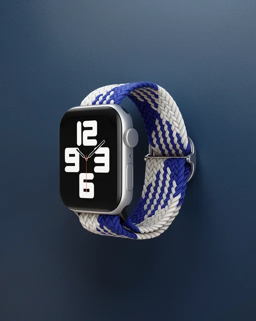 Apple Watch 38mm Kordon - Mavi-beyaz