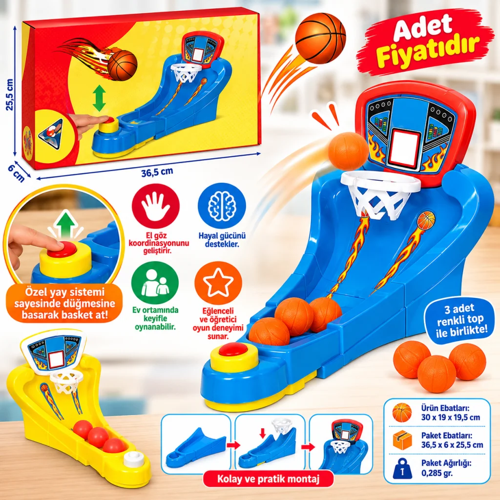 223 NessiWorld Basket Oyunu Çılgın Atış adet fiyatıdır