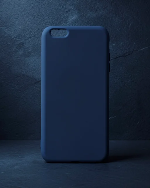 Apple İphone 6 Plus Kılıf Nano İçi Kadife Silikon - Lacivert