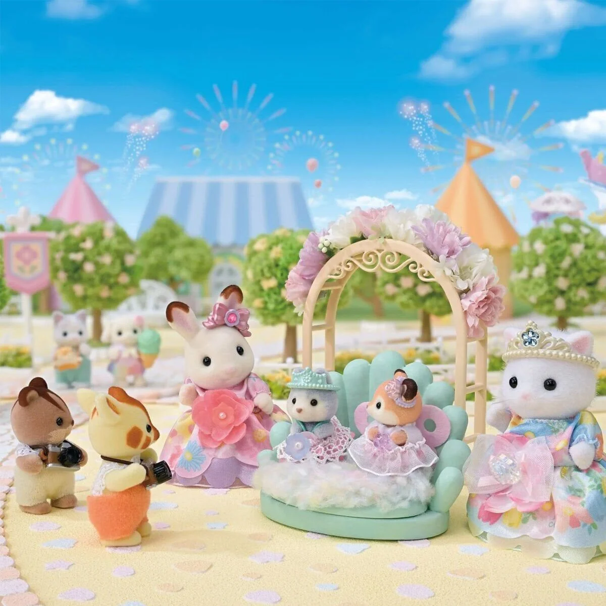 5809 Sylvanian Families Çiçekli Prensesler Seti +3 yaş görsel 3