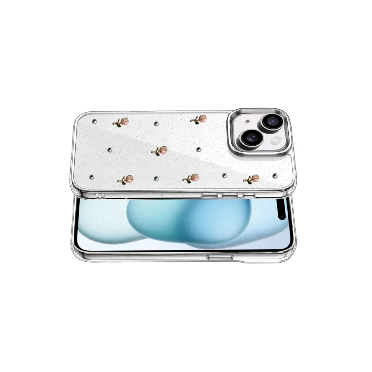 Apple iPhone 15 Fiyonk Desenli Kapak - Desen 6 görsel 3