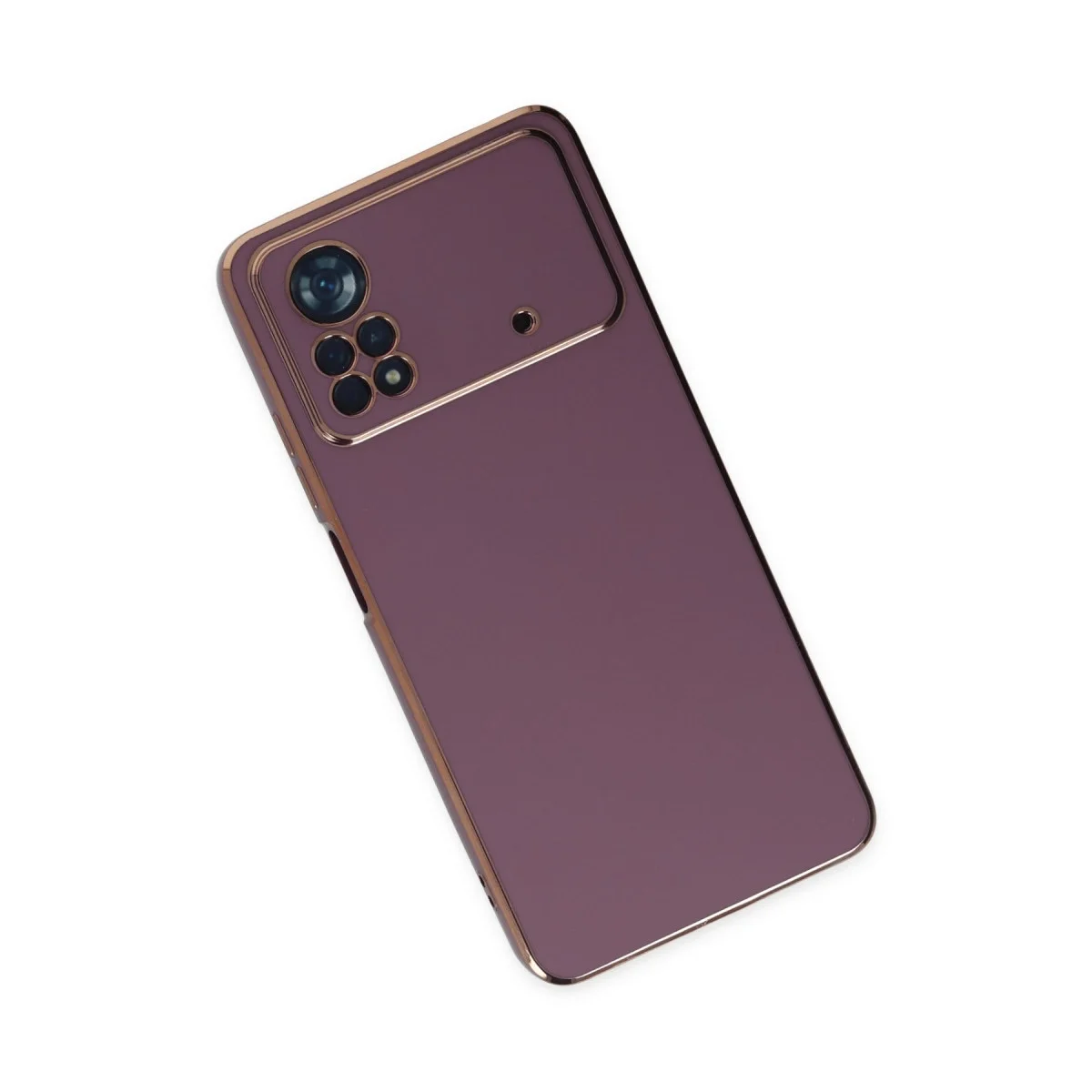 Xiaomi Poco X4 Pro 5g Kılıf Volet Silikon - Mor görsel 3