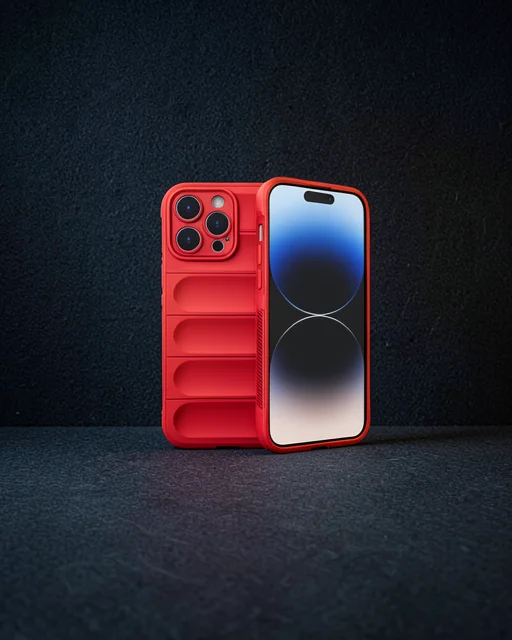 Apple İphone 15 Pro Kılıf Optimum Silikon - Kırmızı